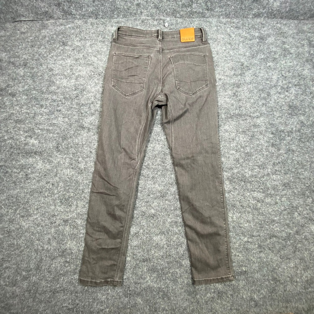 DU/ER L2X Slim‎ Fit Performance Jeans Mens 30x30 Grey Stretch Denim Gusset